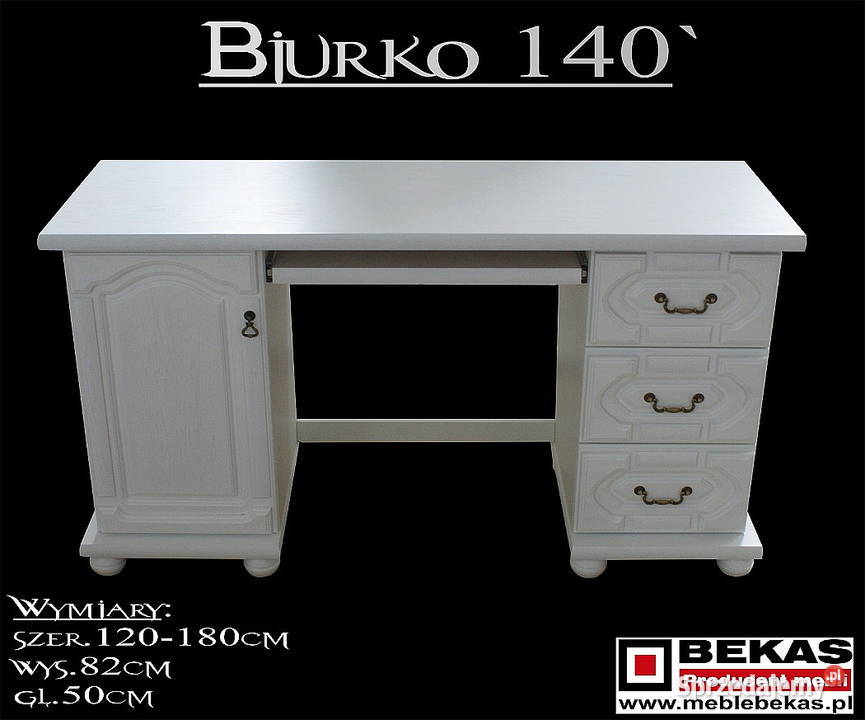 Nowe Małe Biurko 120 Dąb rustikal Bekas Meble 120cm