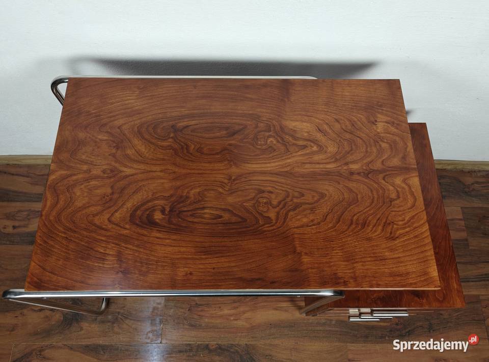 Biurko Bauhaus Art Deco Chrom Czereśnia Kraków