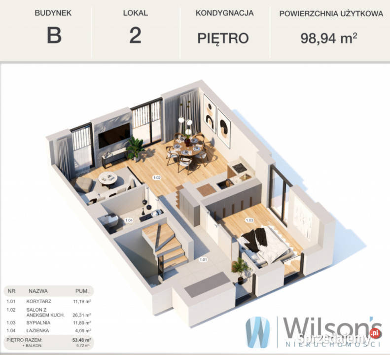 Do sprzedaży mieszkanie 115m2 5 pokoi Marki
