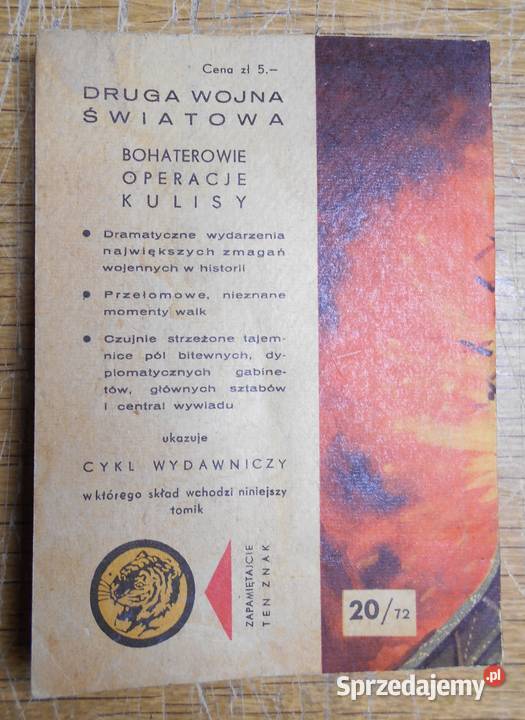 Żółty Tygrys Zaginiony ślad 2072 Rok wydania 1972