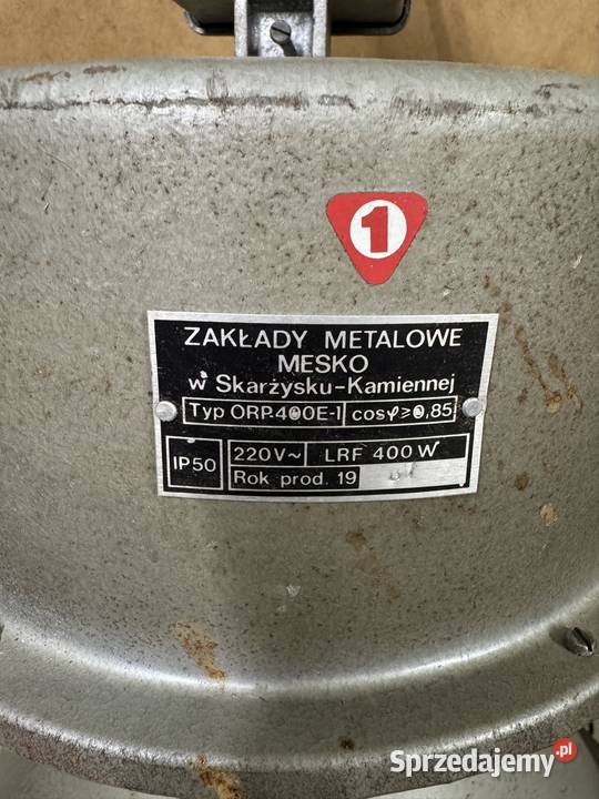 Lampa wisząca industrialna ORP400E podkarpackie Mielec