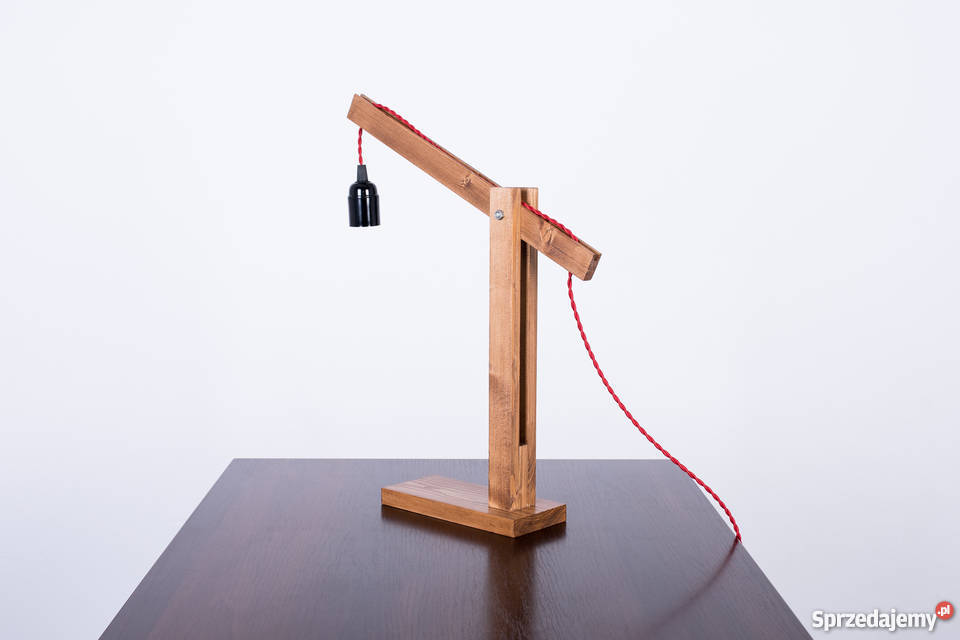 Lampa nocna stołowa drewniana Oświetlenie Suchedniów