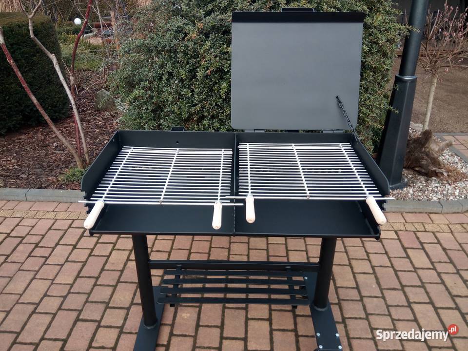 Gastronomiczny grill DWUKOMOROWY blacha 4 mm Damasławek