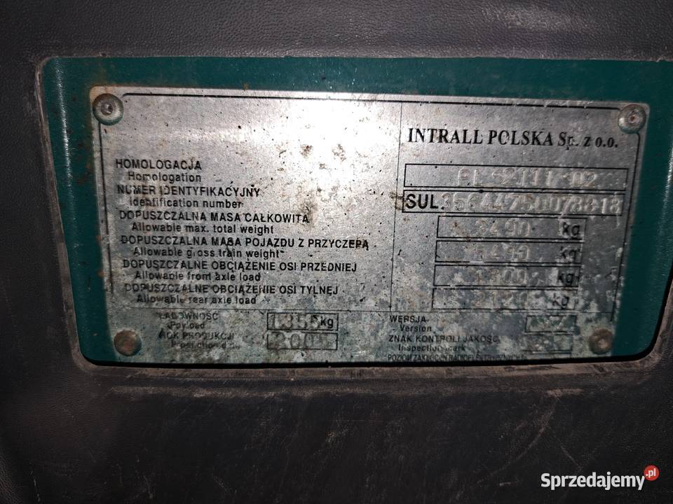 LUBLIN Intrall 3Mi TD 35t Brygadówka 7os Mińsk 223000km mazowieckie