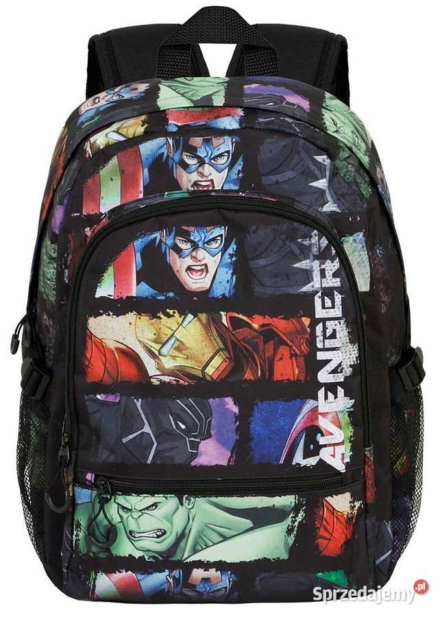 Duży Plecak Szkolny Avengers 44 Hulk Pantera Artykuły szkolne Mogilany
