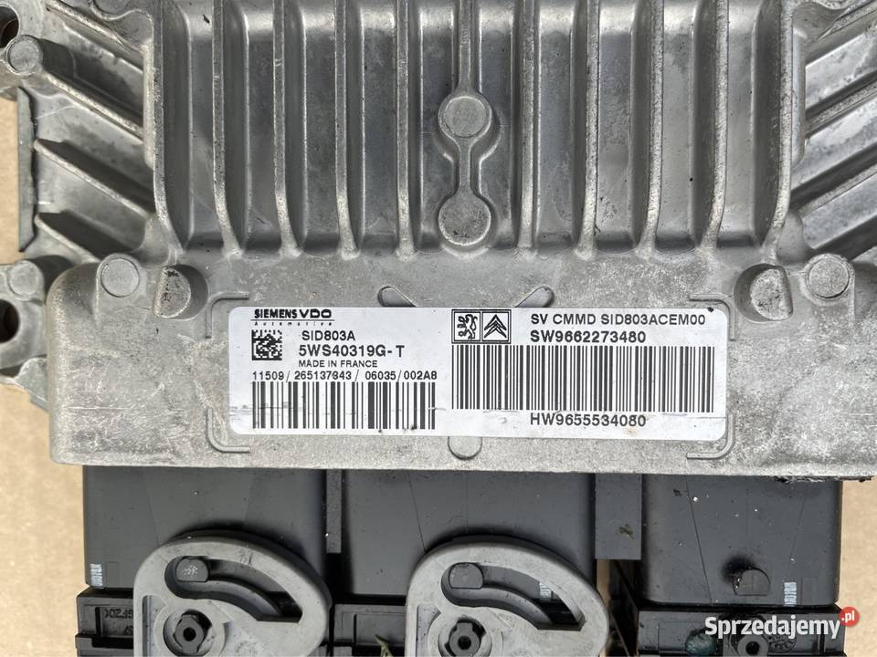 5WS40319GT sterownik komputer silnika 20hdi Rok produkcji 2008 Szczecin