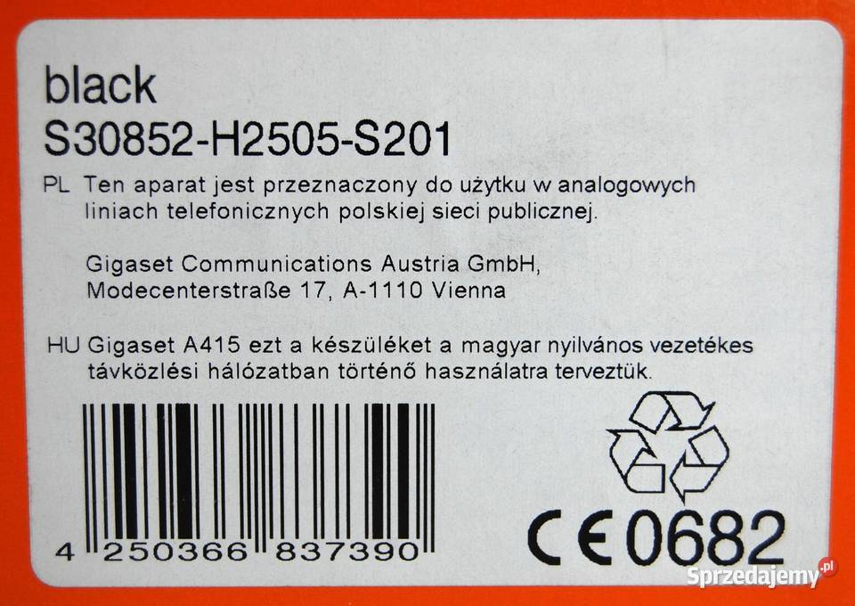 Gigaset A415 nowy telefon stacjonarny Lublin