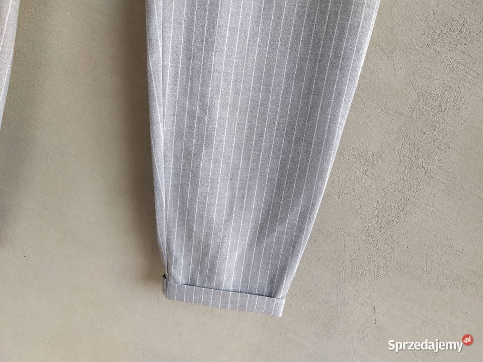 szaro białe materiałowe spodnie Vero Moda L sprzedam