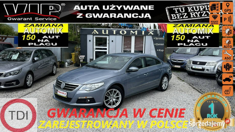 Volkswagen Passat CC Nowa Dwumasa Tempomat Navi diesel Samochody osobowe Świdnica
