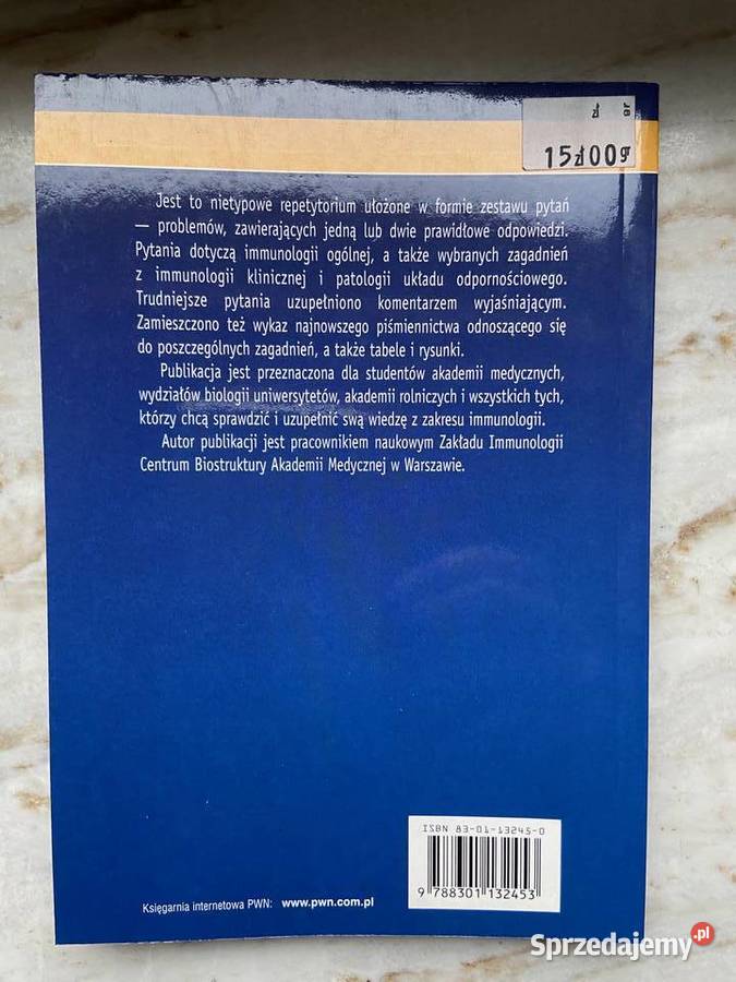 Witold Lasek Immunologia repetytorium śląskie sprzedam