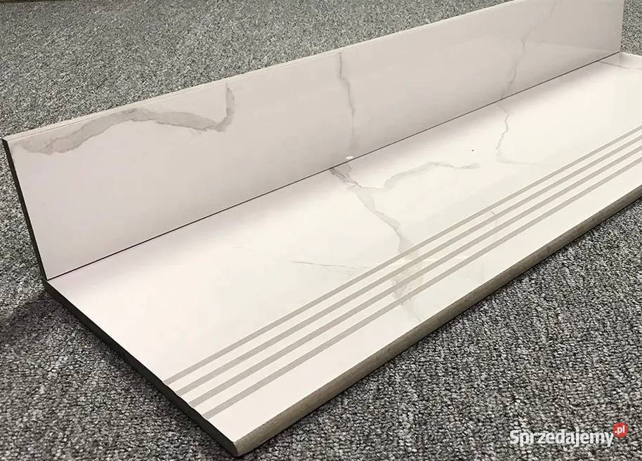 Płytki schodowe 100x30 BIAŁY MARMUR POŁYSK Łask