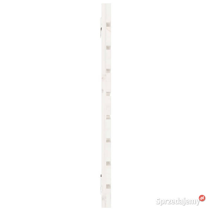 Wezgłowie łóżka białe 126x3x63 lite drewno Warszawa