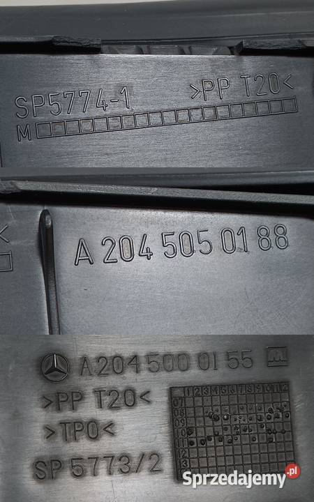 MERCEDES C W204 06 WLOT POWIETRZA OSŁONA PASA Pleszew sprzedam