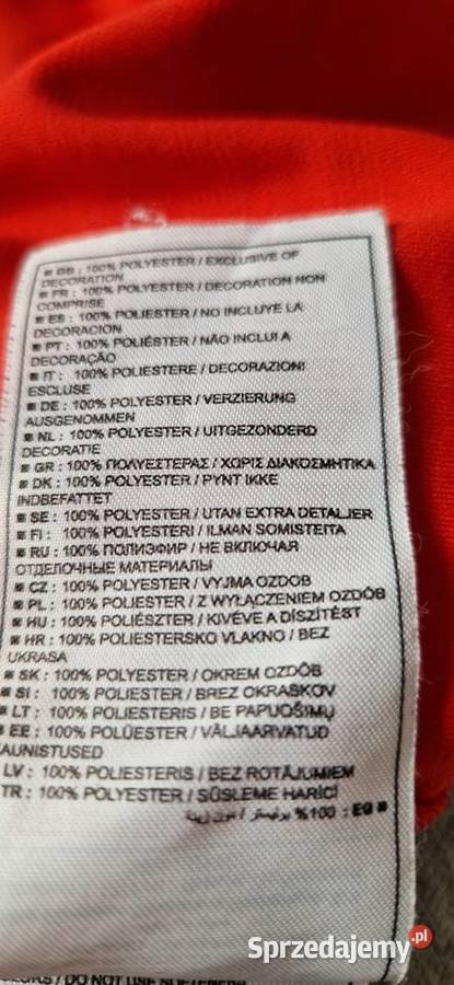 koszulka polo NIKE 152158 czerwona w paski Kraków