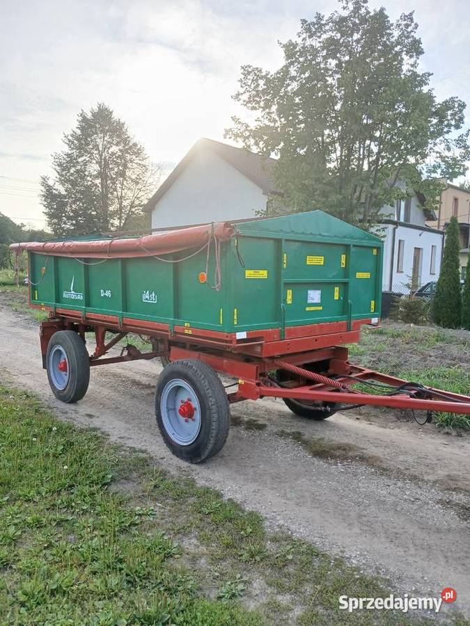 Przyczepa wywrotka d46 produkcji 2011 nieuszkodzony Rzgów