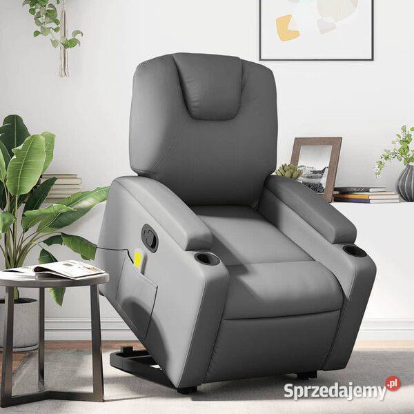 vidaXL Podnoszony fotel masujący rozkładany Warszawa