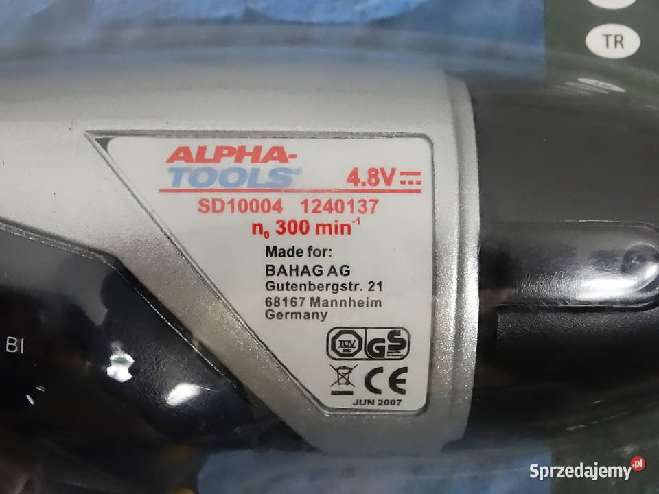 Nowy wkrętak akumulatorowy Alpha Tools 48V