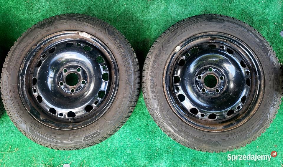 Koła 4 felgi stalowe Seat 15 5x100 opony zima Samochodowe Kraków sprzedam