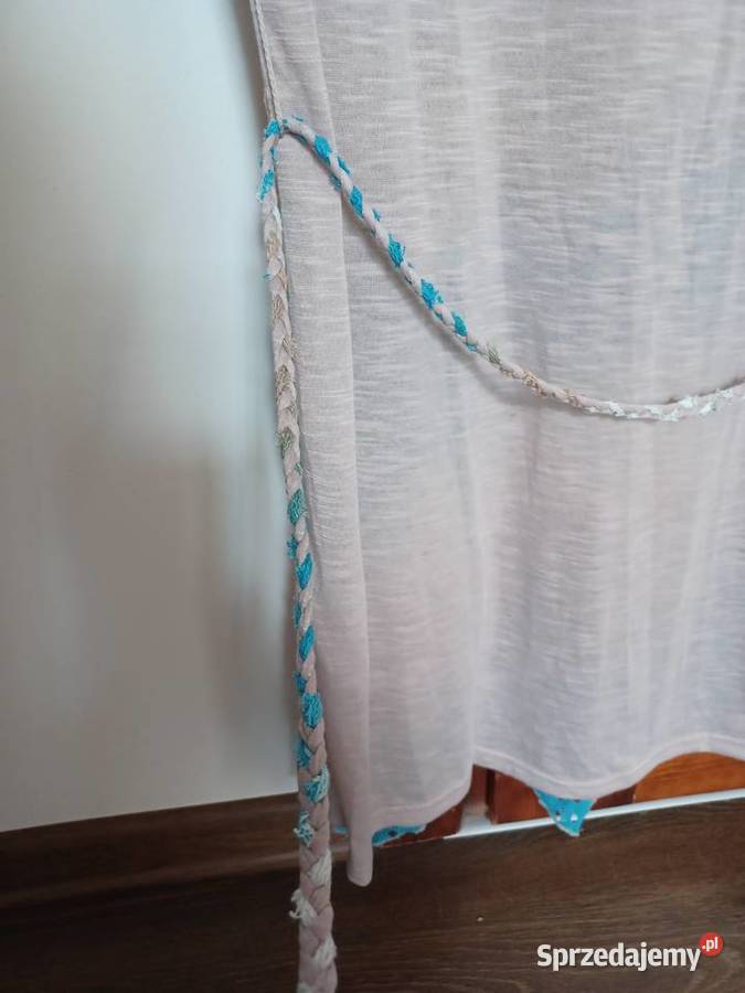 Tunika Exquisss ML nowa niebieska beżowa biała z Bluzki i koszule