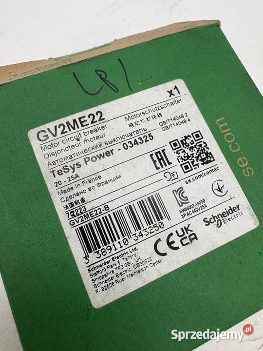 Schneider Electric GV2ME22 Wyłącznik silnikowy Warszawa