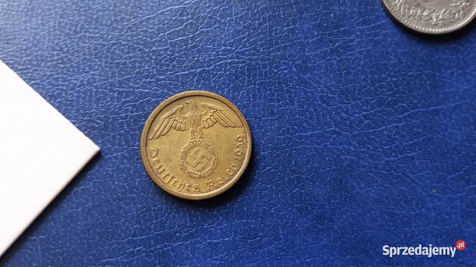 Stare monety 10 reichsfenig 1939 A Niemcy podkarpackie Lesko