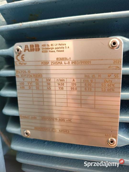 Silnik Elektryczny firmy ABB 90 KW