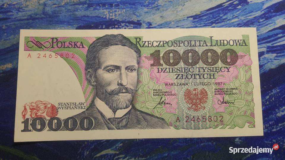 Rarytas 10000 złotych 1987 A UNCUNC Warszawa