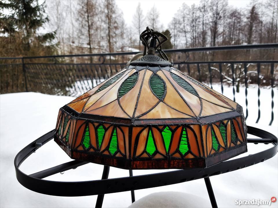 Stara lampa witrażowa ala tiffany Myszków