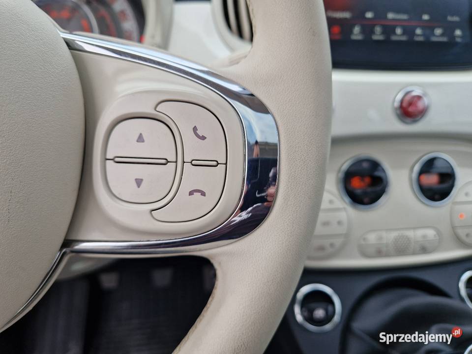 Fiat 500 12 benzyna Niski Przebieg wielofunkcyjna kierownica Iwonicz