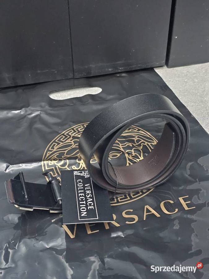 Pasek skórzany versace