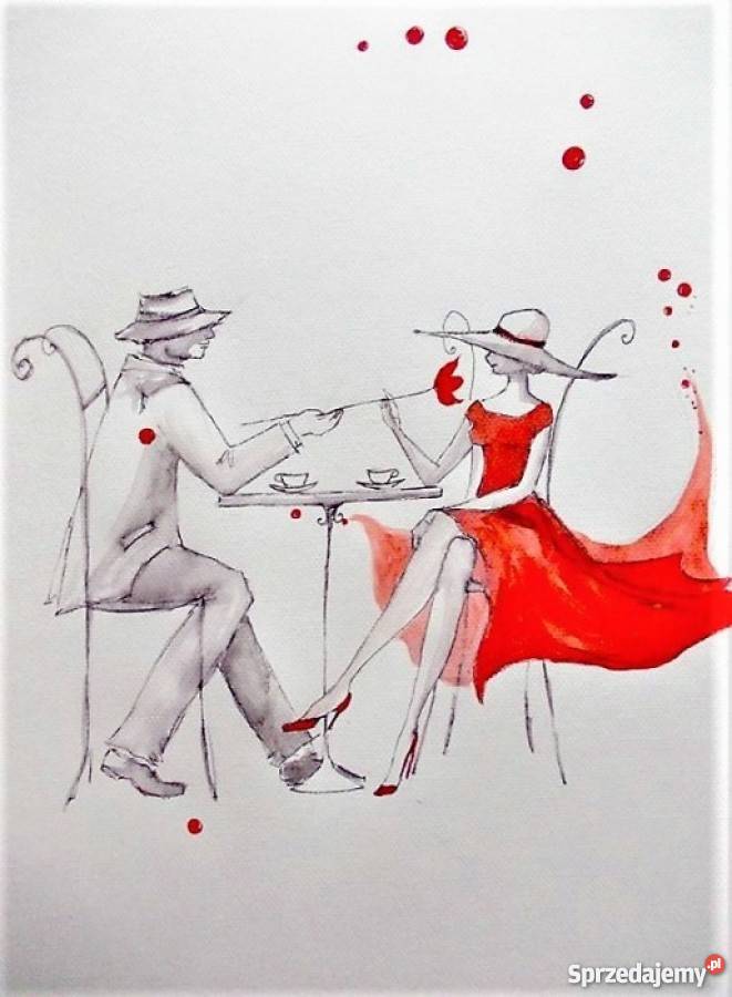 Akwarela i piórko artystki Adriany Laube Malarstwo Katowice sprzedam