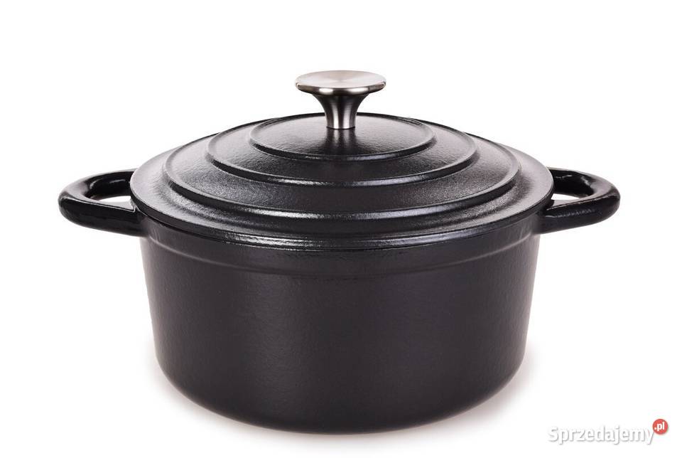 25L żeliwny garnek z samopodlewającą pokrywką Warszawa