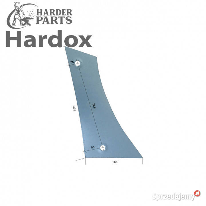 Pierś HARDOX 41623AP części do pługa LANDSBERG podlaskie Suwałki