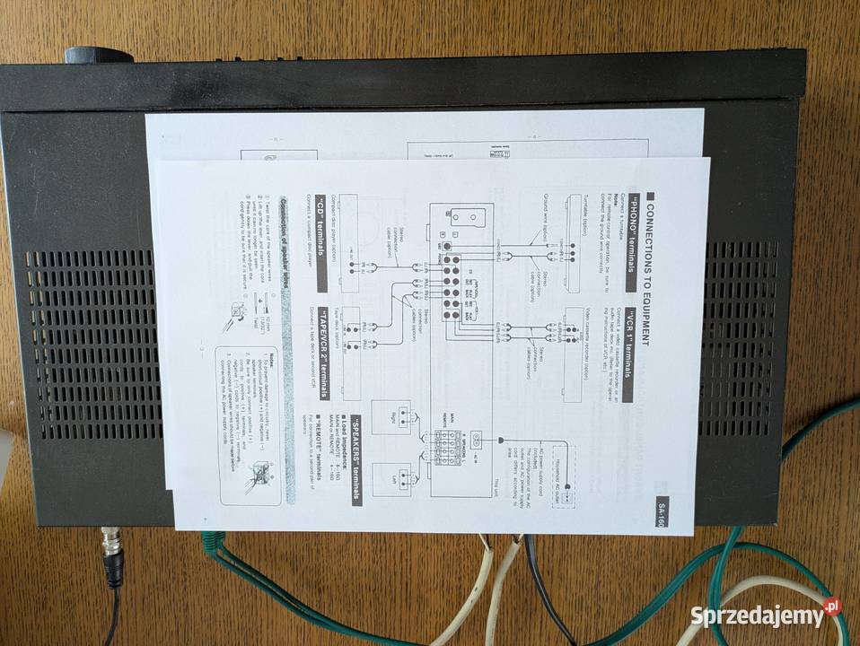 Amplituner Technics SA160 Głośniki EDL265WS
