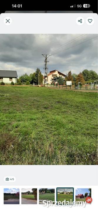 Działka budowlana warunki zabudowy Chmielnik