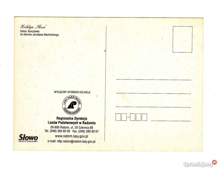 KIELCE KARCZÓWKA POCZTÓWKA SEPIA KOLEKCJA SŁOWA świętokrzyskie Krynki sprzedam