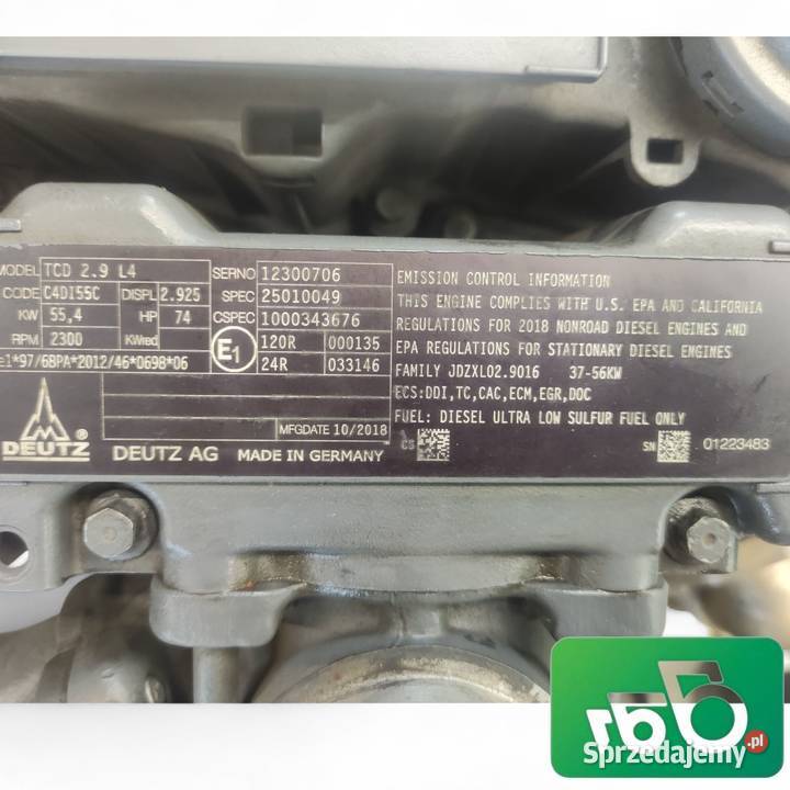 Silnik Deutz TCD 29 L4 Weidemann 3080 Wilkowo