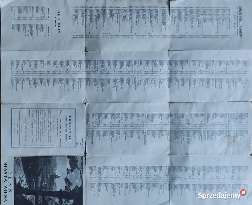 Plan mapa Wilna Wilno 1936r Białystok