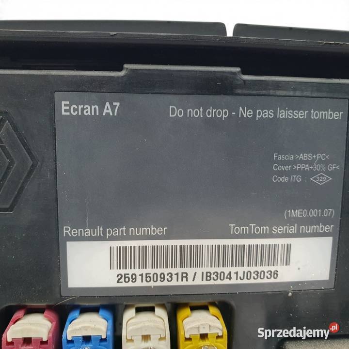 EKRAN WYŚWIETLACZ RADIA NAWIGACJI Renault Megane lubelskie Chełm
