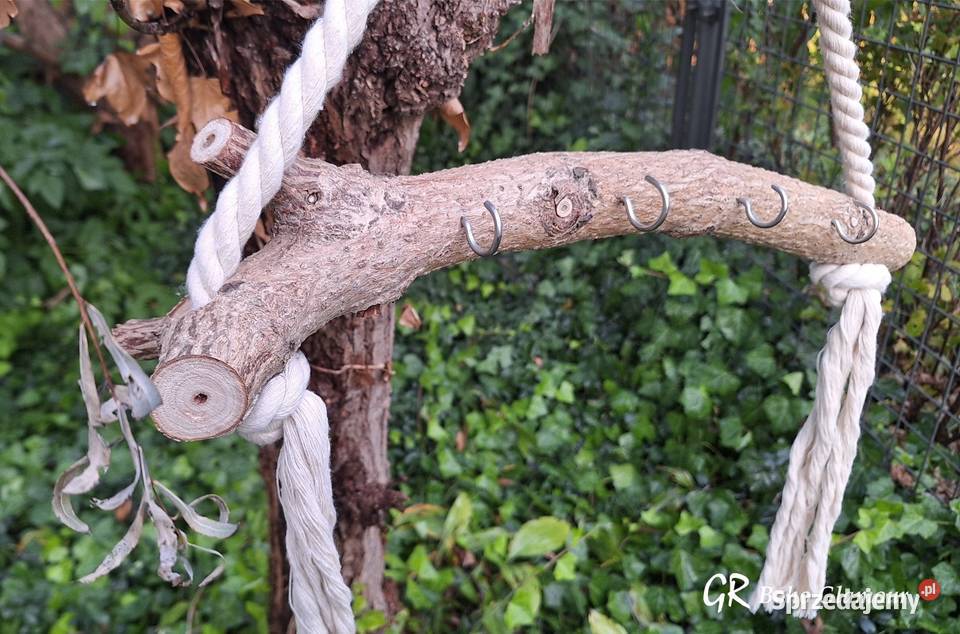 Dekoracyjny wieszak z drzewa egzotycznego Bydgoszcz