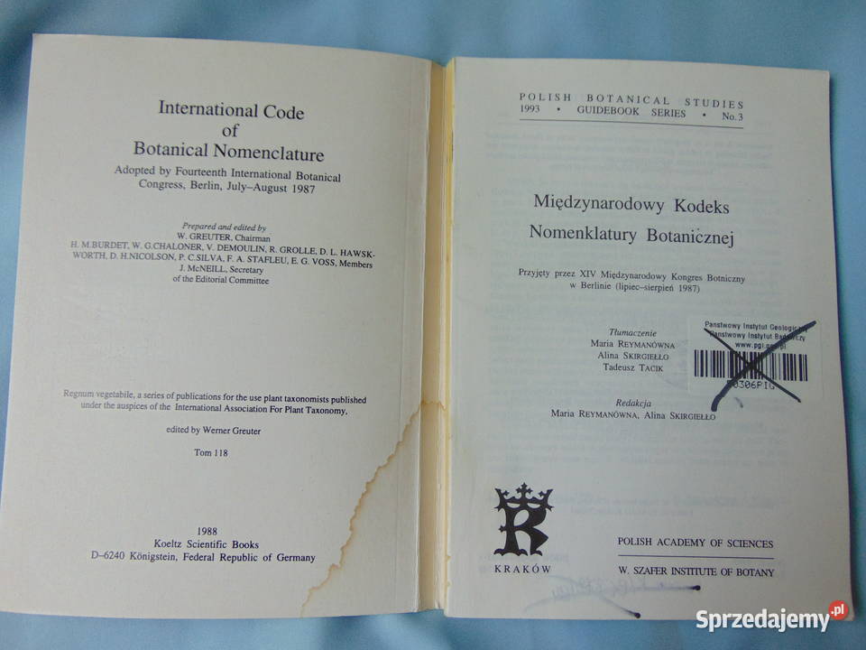 Międzynarodowy Kodeks Nomenklatury Botanicznej