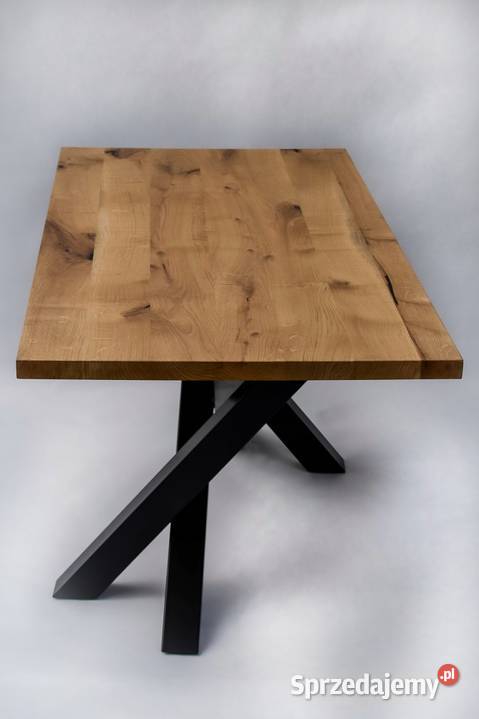 Stół dębowy Matrix industrialny stół jadalny Kraków