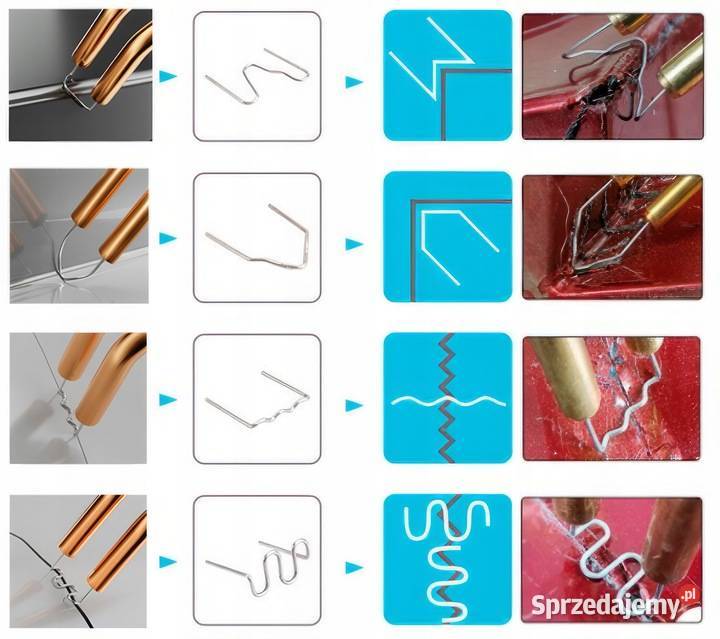 Zszywki DO ZGRZEWARKI PLASTIKU Zszywacza 8 Typów Katowice