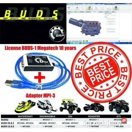 BUDS DIUS MPI 3 BRP interfejs diagnostyczny kit Części i akcesoria
