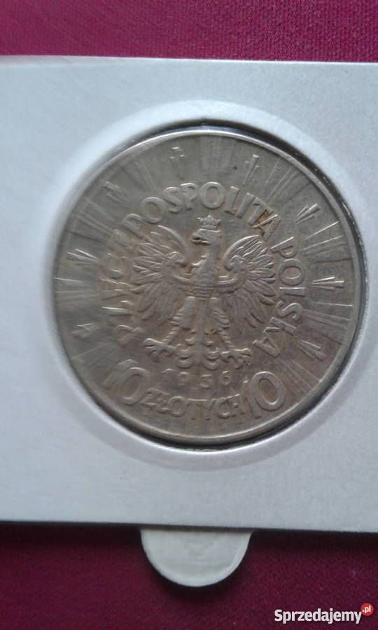 10 JPiłsudski 1936 r pięknaoryginał 2 wielkopolskie Konin