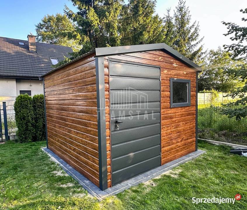 Schowek domek 25x25m drzwi okno drewnopodobny Miastko sprzedam