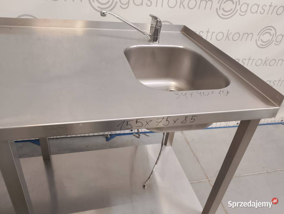STÓŁ ZE ZLEWEMP I PÓŁKĄ 155X75X85 RANT TPL dolnośląskie Wrocław sprzedam