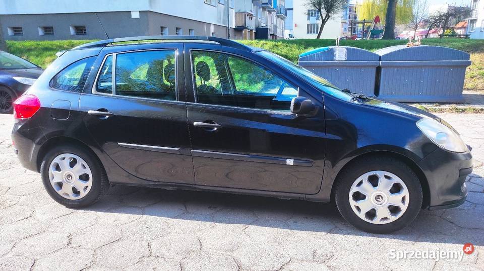 Renault Clio 12 z gazem clima 2008 czarny wielkopolskie Chodzież