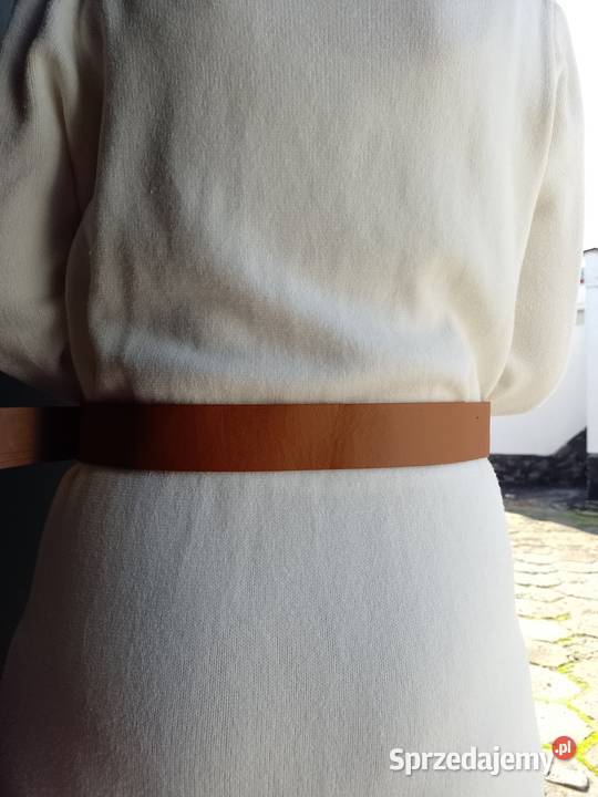 Fashion Brązowy bogato zdobiony pasekpas małopolskie Kraków