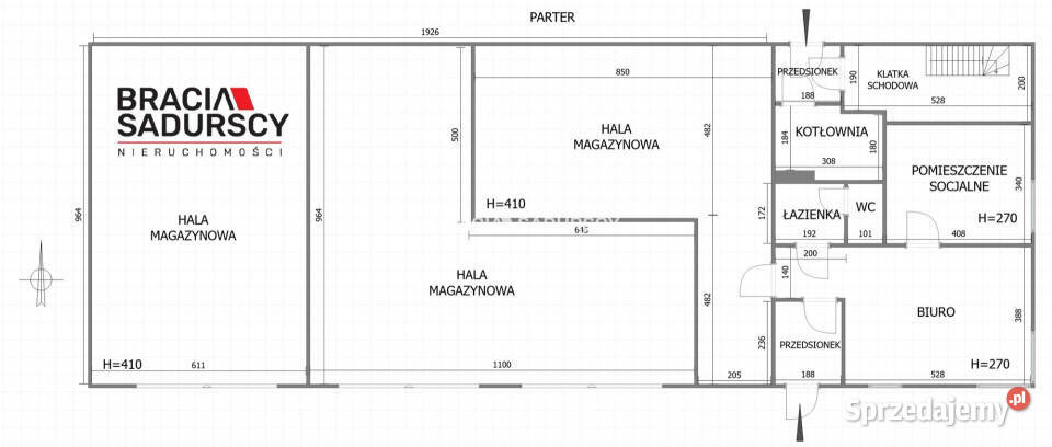 Ogłoszenie lokal 1082m2 Kraków małopolskie